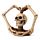 Totenkopf und Skelettarme Herz Ornament