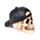 Totenkopf mit umgedrehter Baseballmütze
