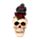 Totenkopf mit Rabe & Roten Rosen