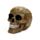 Totenkopf mit Krokodilhaut-Effekt