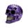 Totenkopf mit metallischen Drachenschuppen