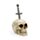 Totenkopf Metallschwert im Kopf