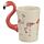 Flamingo geformter Henkel Tasse