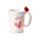 Amore Herzen Figurativer Keramikbecher