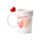 Amore Herzen Figurativer Keramikbecher