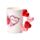 J'Adoramals Herzen XOXO Keramikbecher mit Griff aus Herzen