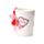 J'Adoramals Herzen XOXO Keramikbecher mit Griff aus Herzen