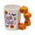 Spooky Trick or Treat Tasse Kürbis mit geformten Henkel