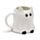 Spooky Keramik-Tasse Katzen-Geistform