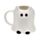 Spooky Keramik-Tasse Katzen-Geistform