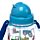 Little Tractors Kinder bruchsichere Wasserflasche mit Flip-Strohhalm 450ml