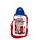 Adoramals London Kinder bruchsichere Wasserflasche mit Flip-Strohhalm 450ml