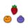 Foodiemals Früchte Radiergummi 3er Set