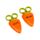 Foodiemals Cecil the Carrot Karotte Kinderschere in Halter