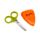 Foodiemals Cecil the Carrot Karotte Kinderschere in Halter