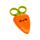 Foodiemals Cecil the Carrot Karotte Kinderschere in Halter