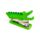 Inkredible Figurativer Krokodil Mini-Hefter Tacker