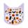 Spooky Sticker im katzenförmigen Stickerbuch