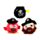 Queasy Squeezies Jolly Rogers Piraten Plüsch Quetschspielzeug