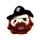 Queasy Squeezies Jolly Rogers Piraten Plüsch Quetschspielzeug