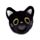 Queasy Squeezies Lucky the Black Cat Schwarze Katze Magischer Wahrsager Plüsch-Quetschspielzeug