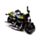 Motorrad mit Rückziehmechanismus
