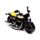 Motorrad mit Rückziehmechanismus