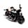 Motorrad mit Rückziehmechanismus
