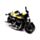 Motorrad mit Rückziehmechanismus