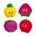 Foodiemals Dehnbare Obst-Quetschfiguren