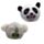 Queasy Squeezies Zootiere Plüsch Quetschtiere Spielzeug (Koala/Panda)