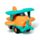 Biokunststoff Push/Pull Flugzeug Action Spielzeug