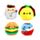 Queasy Squeezies Foodiemals Plüsch Quetschfiguren Spielzeug