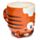 Adoramals Tiger Umgedrehter Becher  