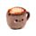 Foodiemals Cappuccino Mikrowellengeeignetes Plüsch Lavendel Wärmepack