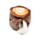 Foodiemals Cappuccino Mikrowellengeeignetes Plüsch Lavendel Wärmepack