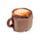 Foodiemals Cappuccino Mikrowellengeeignetes Plüsch Lavendel Wärmepack