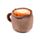 Foodiemals Cappuccino Mikrowellengeeignetes Plüsch Lavendel Wärmepack