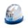 Adoramals Highland Coo Kuh Glitzer Schneekugel - Klein