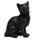Schwarze Katze Sammlerfiguren