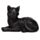 Schwarze Katze Sammlerfiguren