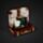 Witches Black Cat & Wise Old Magical Owl Katze Eule Sammlerfiguren LED-Display-Stand