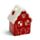 Weihnachten Lebkuchenhaus Teelichthalter  - Rot & Grün