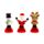  Jingle Bunch Weihnachtsmann, Schneemann & Rentier Wackelfigur