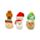 Jingle Bunch Weihnachten Radiergummis in einer Weihnachtsbaumdose