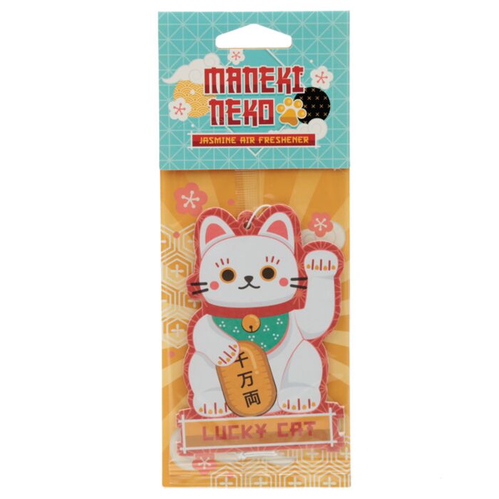 Maneki Neko Lucky Cat Glückskatze Jasmin Auto-Lufterfrischer