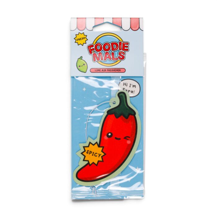 Foodiemals Chilli-Design Limette Auto-Lufterfrischer