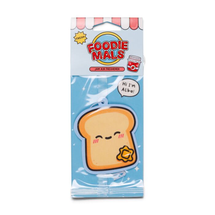 Foodiemals Toast-Design Pfirsich Auto-Lufterfrischer
