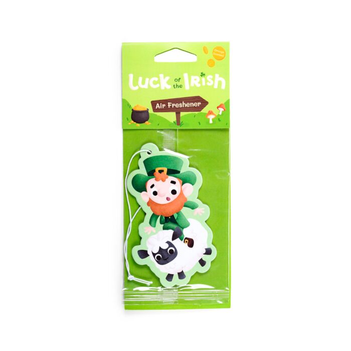 Luck of the Irish Ireland Leprechaun und Schaf Orange Auto-Lufterfrischer 