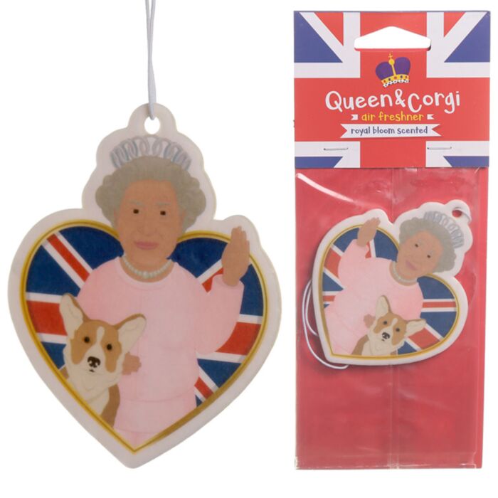 Queen und Corgi Auto-Lufterfrischer 